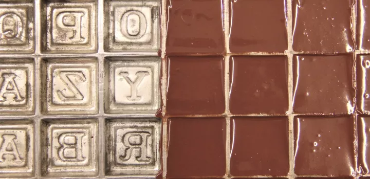 Initial chocolate shop molds